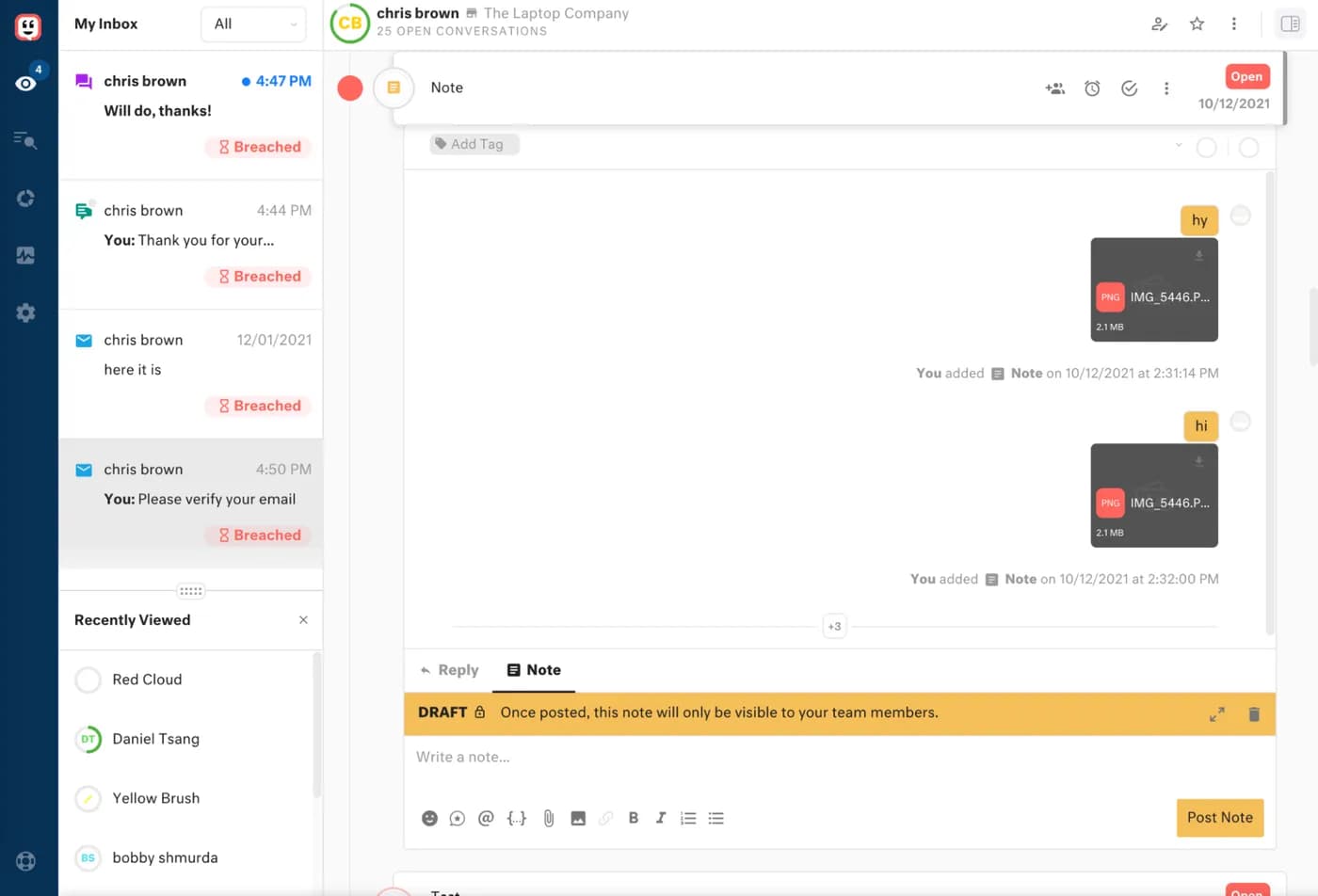 The Kustomer timeline: the customer's orders and conversations in one scrolling record